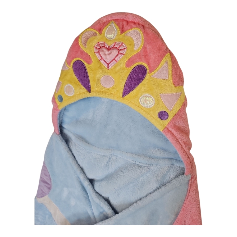 Best Brands Kids Hooded Throw - Princess Wrap Fleece Blanket - Picture 4 of 7